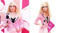 Red Carpet Host Dresses As News Anchor Barbie At Film’s London Premiere