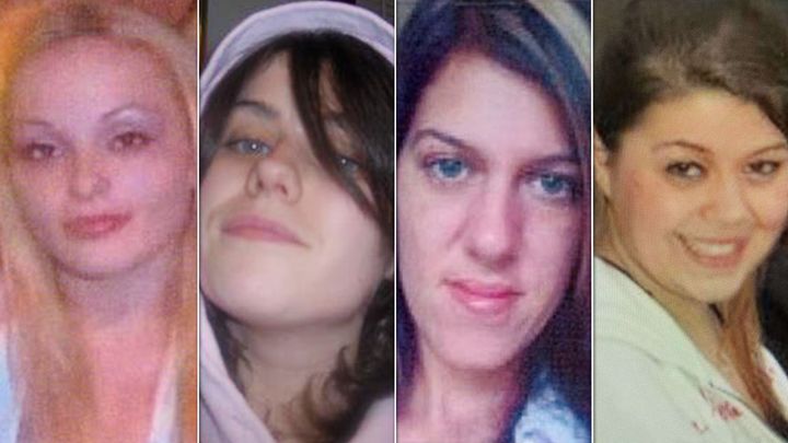 The four women killed are, from left, Melissa Barthelemy, Maureen Brainard-Barnes, Amber Lynn Costello and Megan Waterman. Their bodies were found in Gilgo Beach in late 2010.