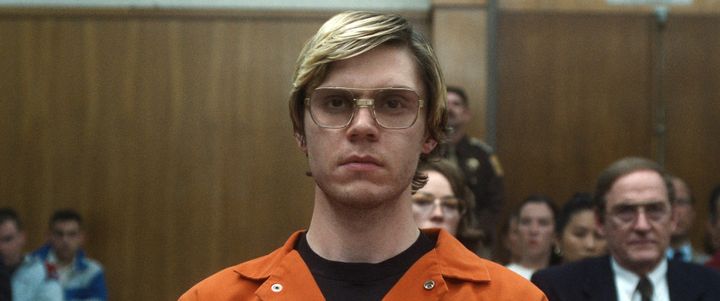 Evan Peters as Jeffrey Dahmer in Netflix's 2022 drama about the serial killer
