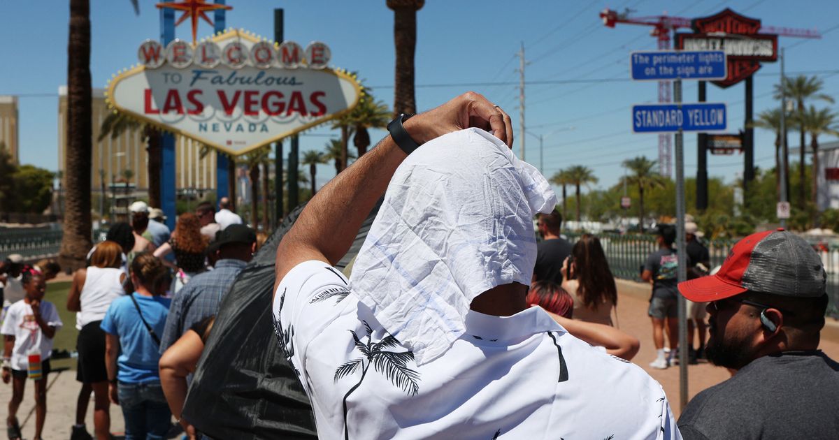 Heat wave could break Vegas record as visitors stay inside chilled casinos  and ER doctors are busy