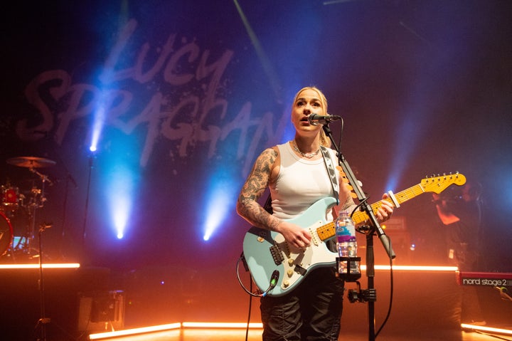 Lucy performing at the Shepherd's Bush Empire earlier this year