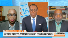 MSNBC Panel Bashes George Santos Over His ‘Idiotic’ Rosa Parks Remark