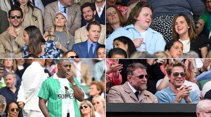A number of A-listers made an appearance at Wimbledon over the weekend
