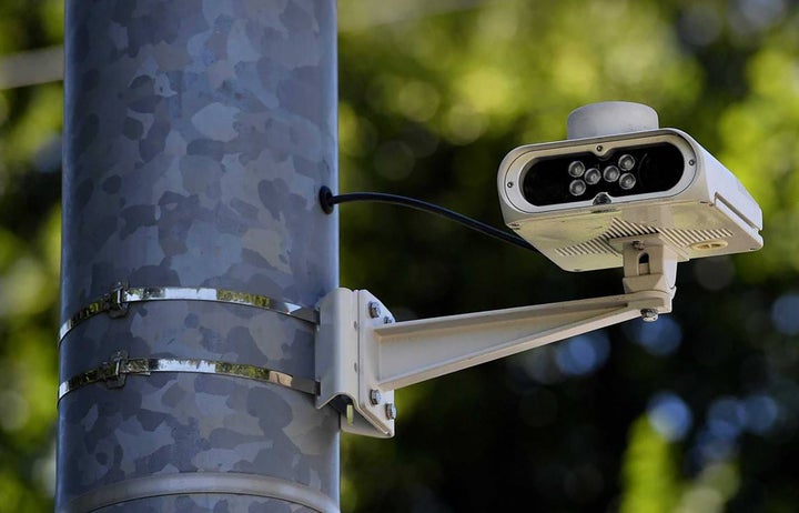 A license plate reader in Mission Hills, Kansas.