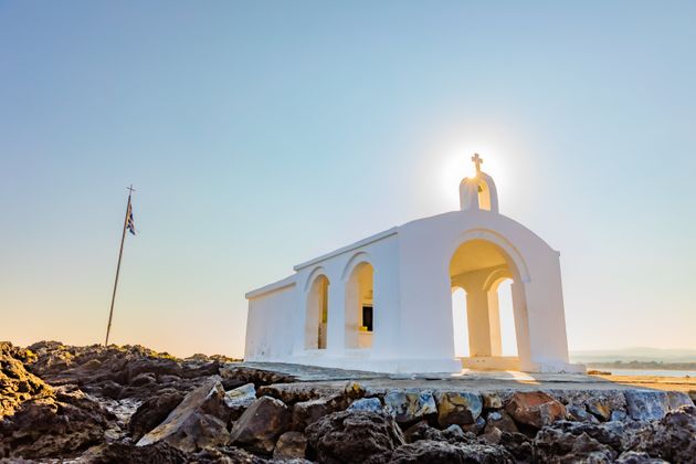 the church is accessible only by a rocky and uneven path