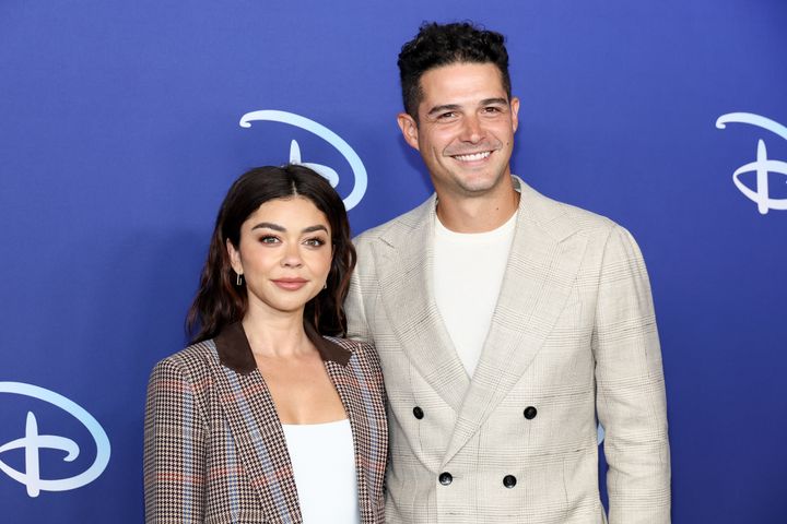 Sarah Hyland and Wells Adams will celebrate their first wedding anniversary in August.