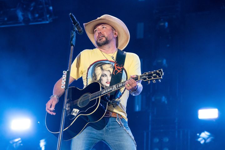Jason Aldean performs during CMA Fest 2022 on June 8, 2022, in Nashville, Tennessee.