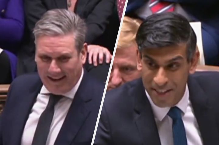 Keir Starmer clashed with Rishi Sunak at PMQs