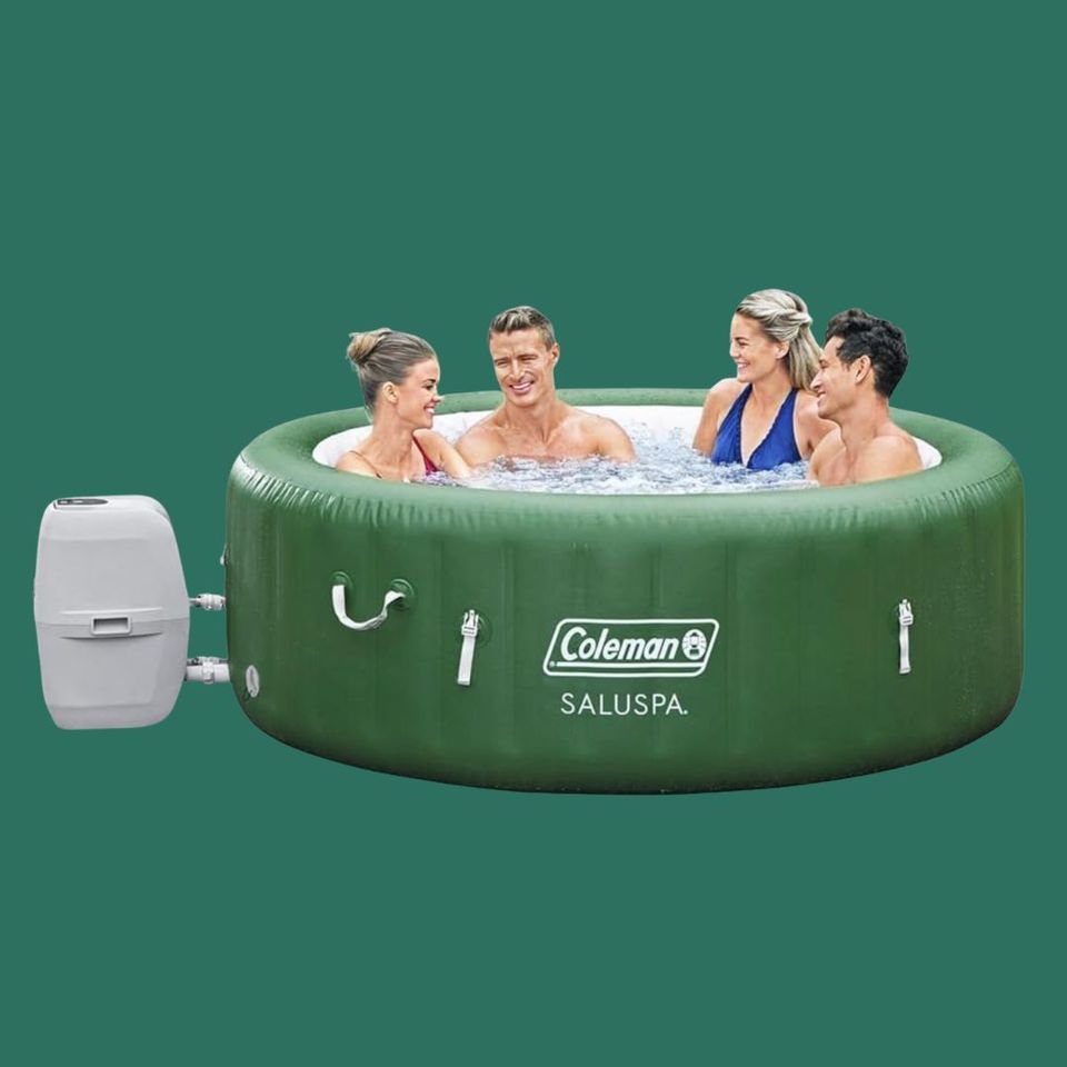 A Coleman 4-person inflatable hot tub