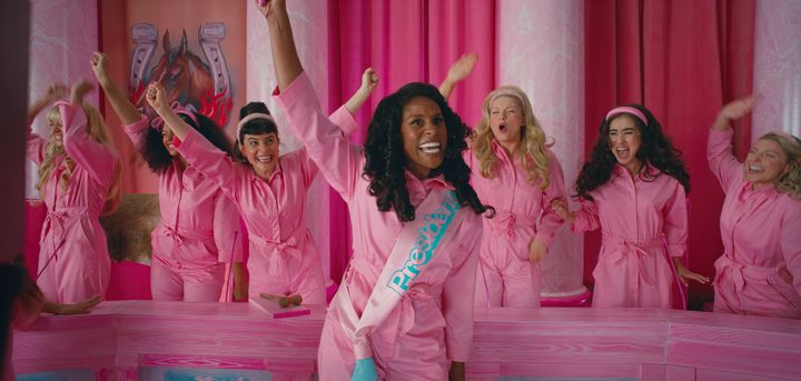 Issa Rae plays President Barbie in a land where women can be, and are, anything they want.