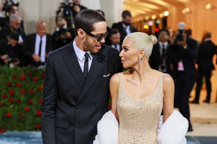 Pete Davidson and Kim Kardashian at last year's Met Gala