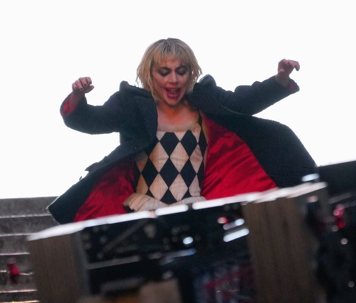 Lady Gaga on the set of Joker: Folie A Deux
