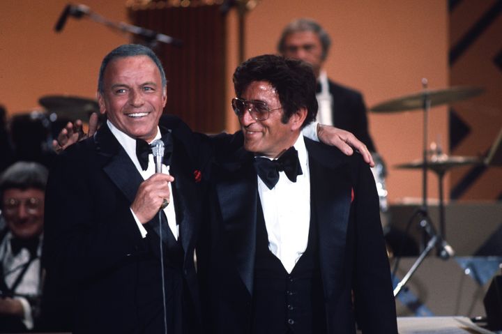 Tony with Frank Sinatra in 1977
