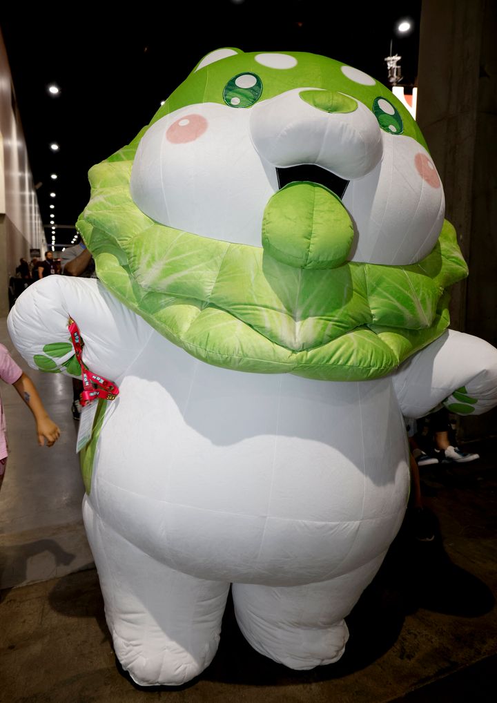 Lu Chong, of Beijing, dressed as Cabbage Dog.