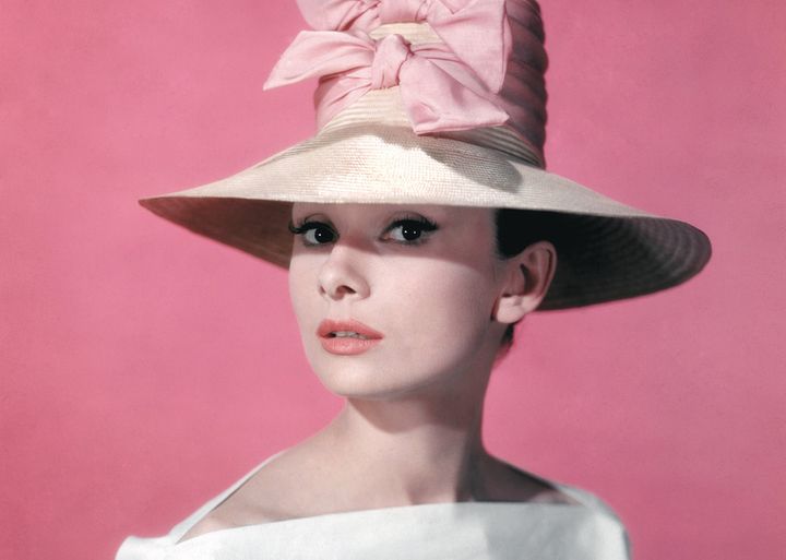 Actress Audrey Hepburn poses in a publicity still for the Paramount Pictures film "Funny Face" in 1950s Los Angeles.