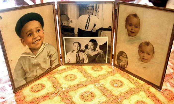 Family photos show Emmett Till. During the summer of 1955. Till was murdered while visiting relatives in Mississippi. (Ovie Carter/Chicago Tribune/Tribune News Service via Getty Images)