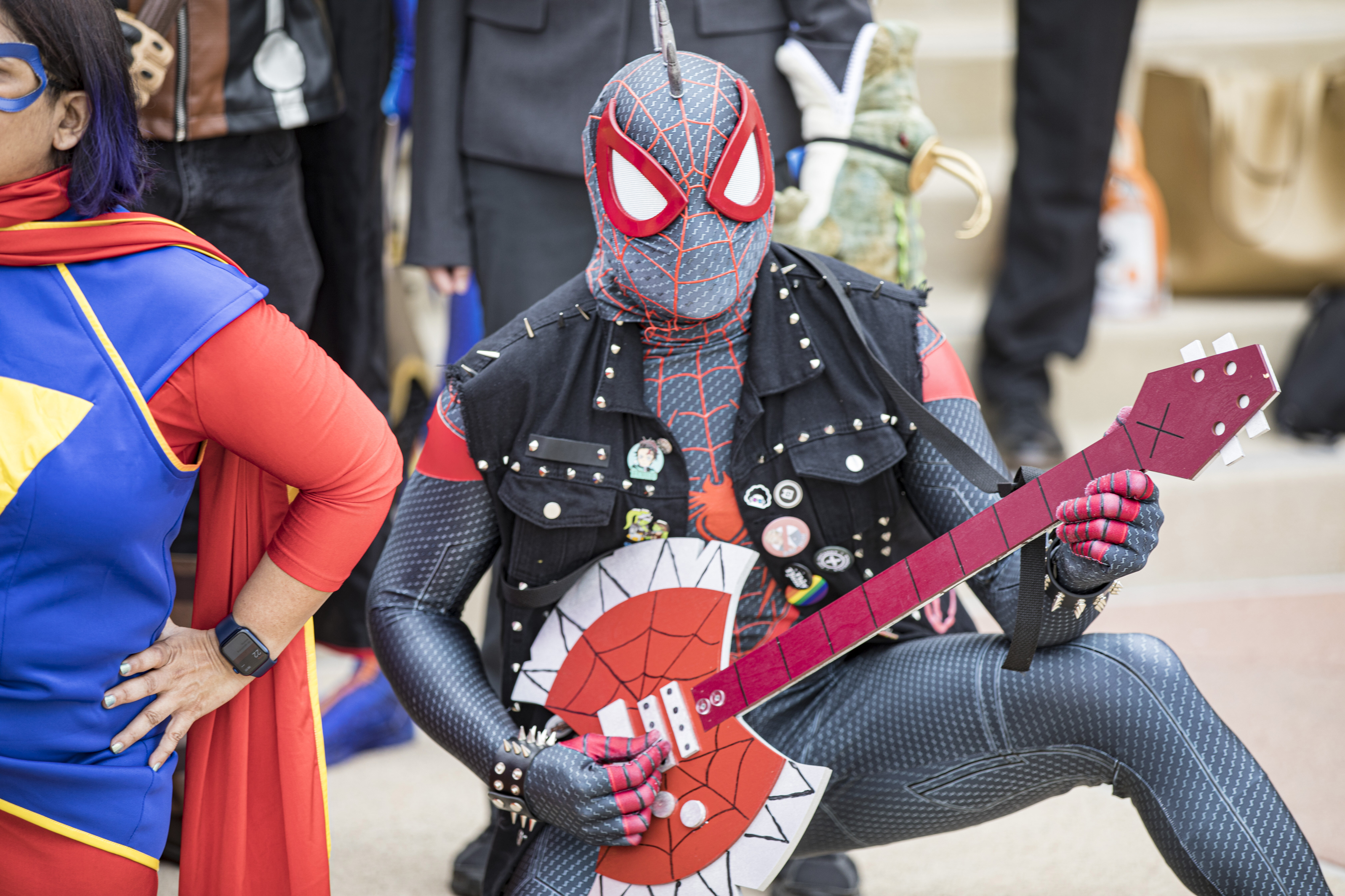 Photos: Spider-Man costume record attempt