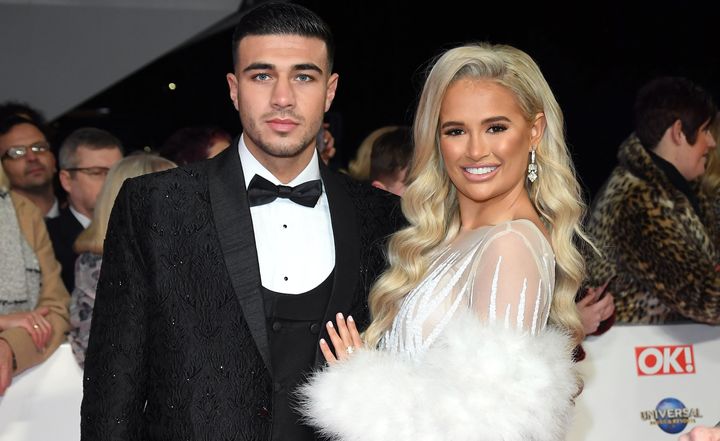 Tommy Fury and Molly-Mae Hague at the NTAs in 2020