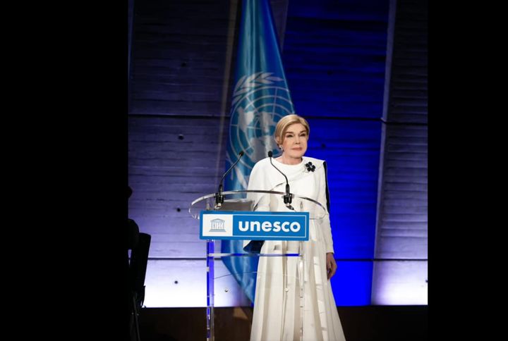 Από την τιμητική βραδιά για τα 25 χρόνια της συμμετοχής της στην Unesco στις 17 Ιουνίου 2023. 