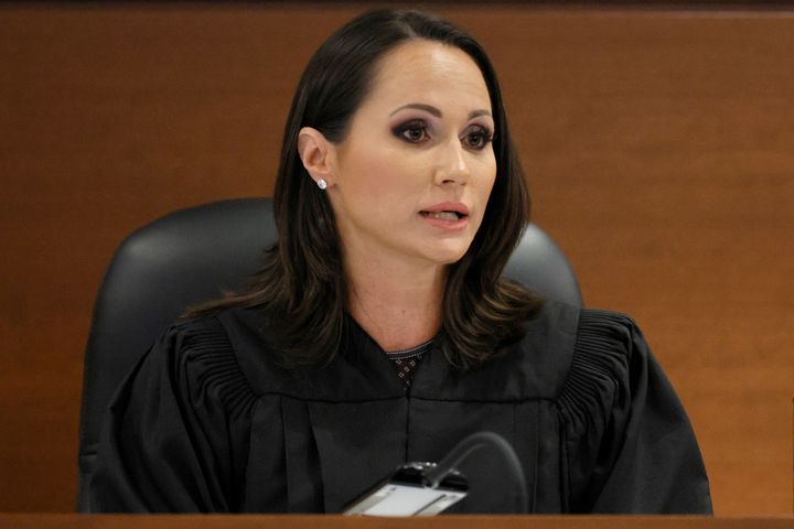 Florida Circuit Judge Elizabeth Scherer, seen during last year's Parkland trial, was publicly reprimanded on Monday by the Florida Supreme Court for showing bias toward the prosecution.
