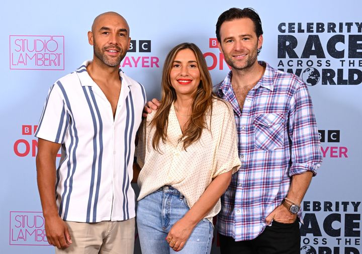 Alex Beresford, Melanie Blatt and Harry Judd attended a photocall for the series on Tuesday – but Billy was unfortunately absent
