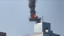 WATCH: Construction Crane Catches Fire, Collapses In New York City, Injuring Multiple People