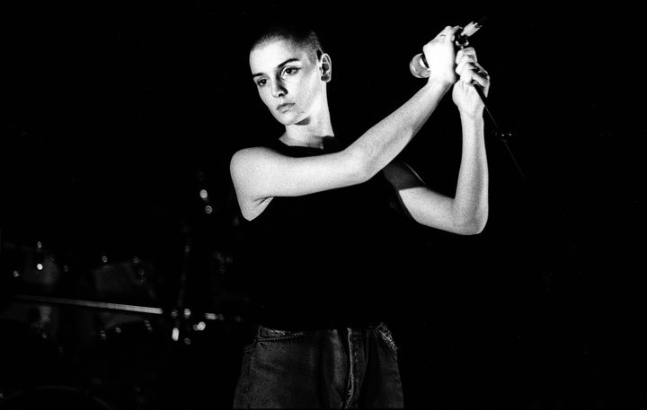 Sinead O'Connor performs in 1988.