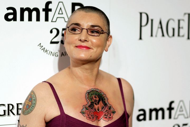 Sinead O'Connor attends at amfAR's Inspiration Gala in Los Angeles on October 27, 2011.