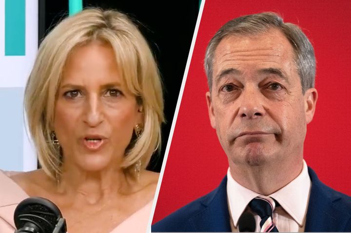Emily Maitlis laid into Nigel Farage over his row with Coutts