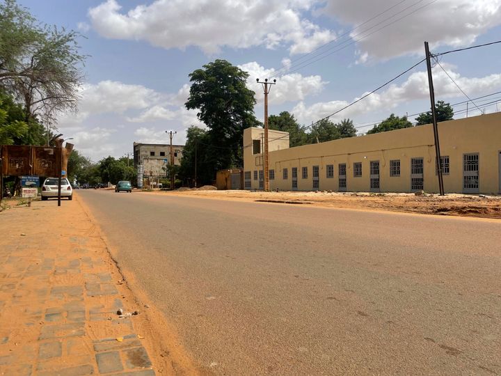 Streets in Niger's capital Niamey are deserted as elements of the presidential guard moved against President Mohamed Bazoum on July 26, 2023.