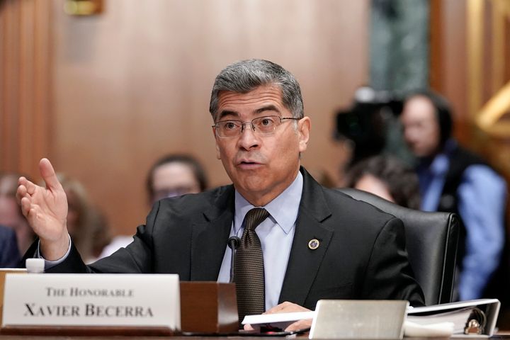 Health and Human Services Secretary Xavier Becerra, seen testifying during a Congressional hearing in March, argued that his department is limited in its ability to help unaccompanied migrant children once they are placed with sponsors.