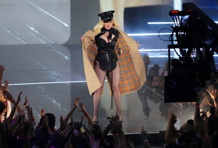 Η Madonna στα MTV Video Music Awards, 12 Σεπτεμβρίου 2021, Νέα Υόρκη. (Photo by Charles Sykes/Invision/AP)