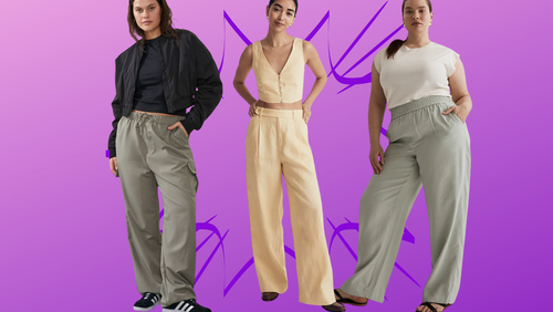 Cotton On cargo pants, Madewell's The Harlow pant and The Carley pant.