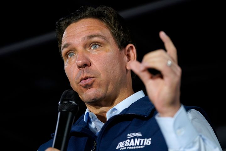 DeSantis said holding Trump accountable for his alleged crimes wouldn't be "a good thing."