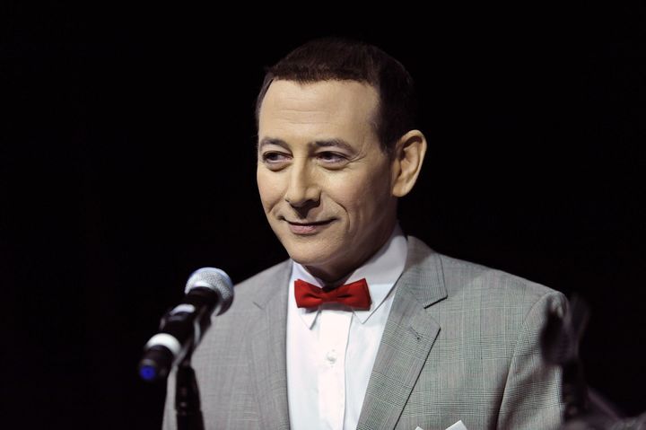Actor Paul Reubens, playing the character Pee-wee Herman, in December 2009. His death from cancer was announced Monday. 