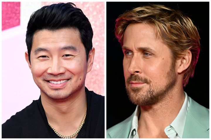 “I’d beach off with this Kenadian again in a heartbeat,” Simu Liu, left, wrote of Barbie co-star Ryan Gosling, right.