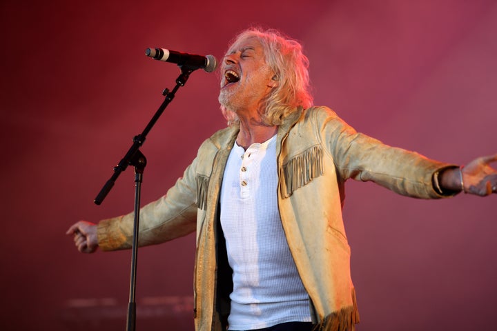 Bob Geldof se apresenta com sua banda Boomtown Rats na Inglaterra.