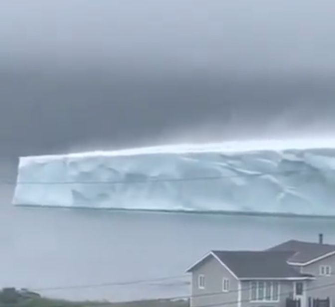 A giant iceberg has landed on Newfoundland's doorstep