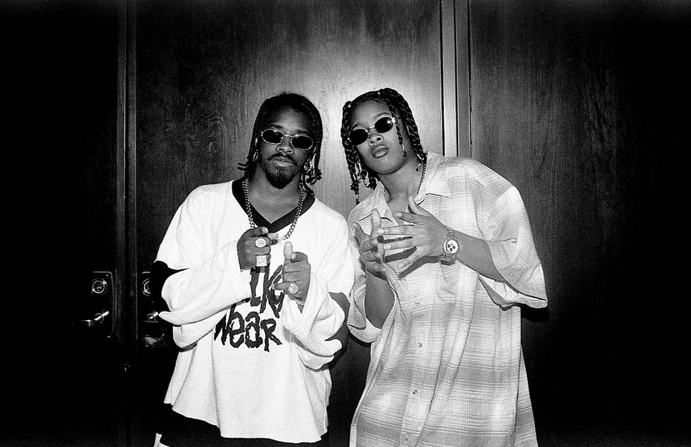 Dupri and Da Brat pose for photos in Chicago in June 1994.