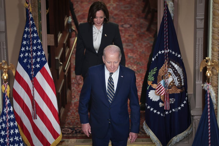 President Joe Biden could legally direct Vice President Kamala Harris to unilaterally declare him the winner of the 2024 election, even if he lost, according to the logic of Republicans mad about Trump's indictment.