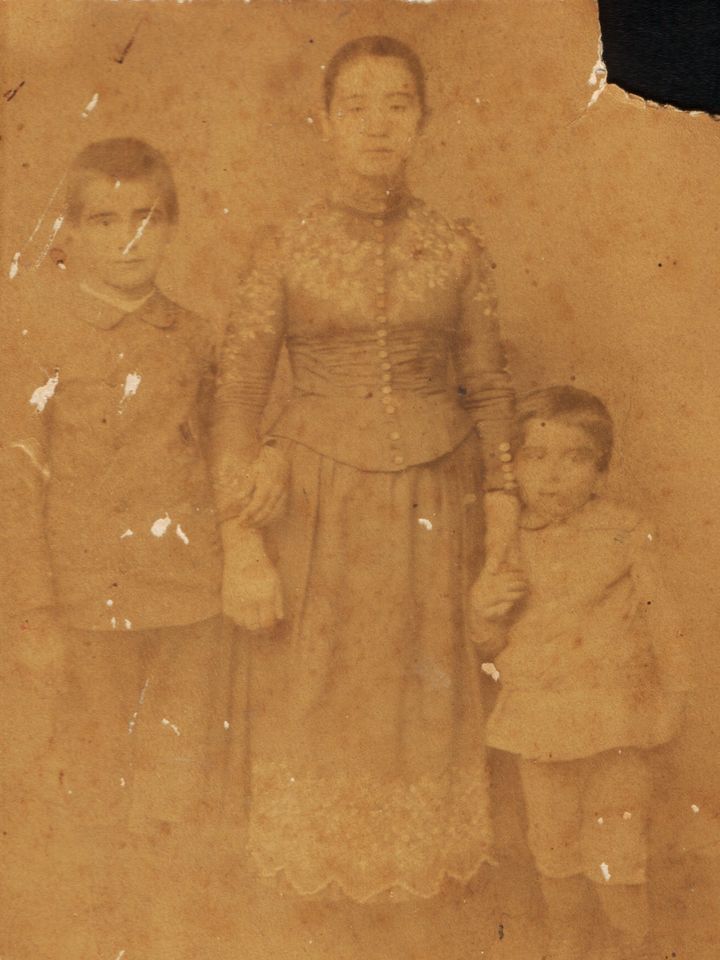 Ζαχαρίας, Θεοσέβια και Δημήτρης Νικήτας. 1891. Αρχείο Δέσποινας Νικήτα
