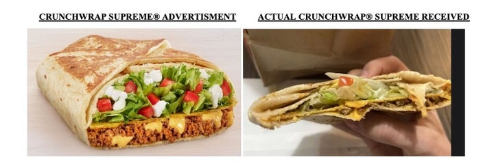 訴状に掲載された「クランチラップスプリーム」の写真