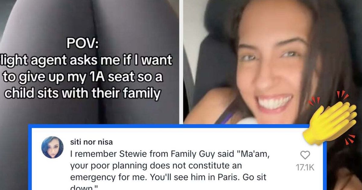 TikTok Of Woman Refusing To Give Up First-Class Plane Seat For Child Goes Viral