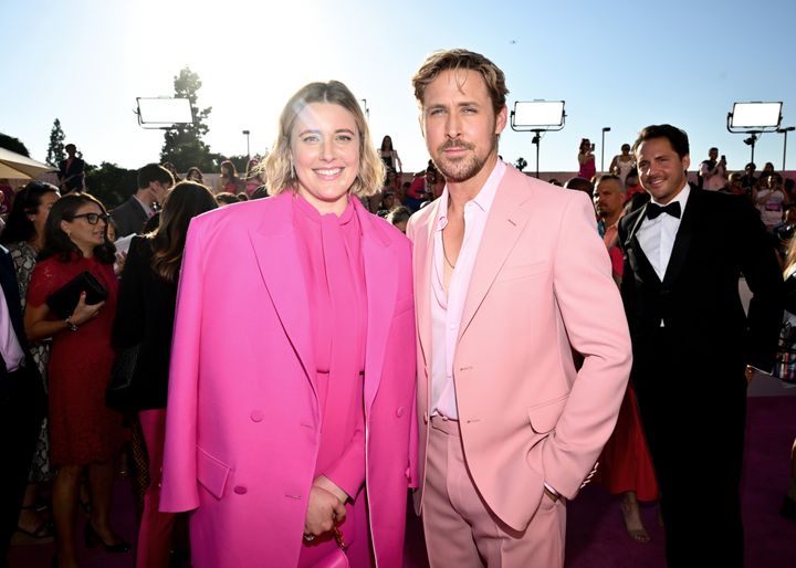Greta Gerwig and Ryan Gosling at the premiere of Barbie
