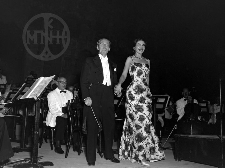 Η Μαρία Κάλλας στο Ηρώδειο, 1957. Μουσείο Μπενάκη - Φωτογραφικά Αρχεία