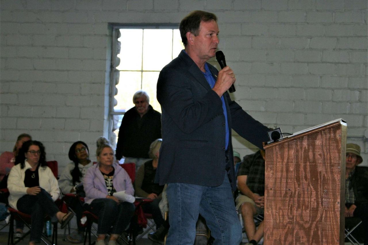 Chuck Thelen, Gotion’s vice president for North American operations, lives in the area and tried to address community concerns about the factory during a May town hall meeting.