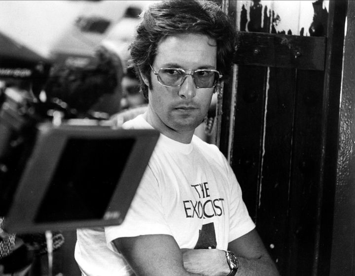 William Friedkin is seen on the set of "The Exorcist" in 1973.