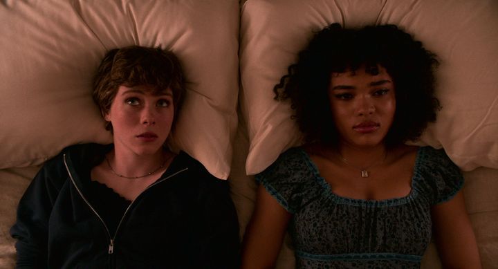 Sophia Lillis and Sofia Bryant in I Am Not Okay With This