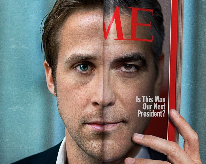 Ryan Gosling and George Clooney in The Ides Of March movie poster