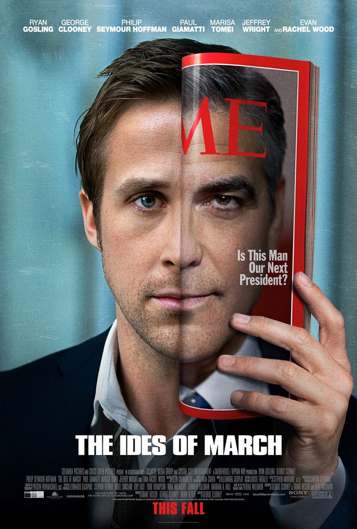Ryan Gosling and George Clooney in The Ides Of March movie poster